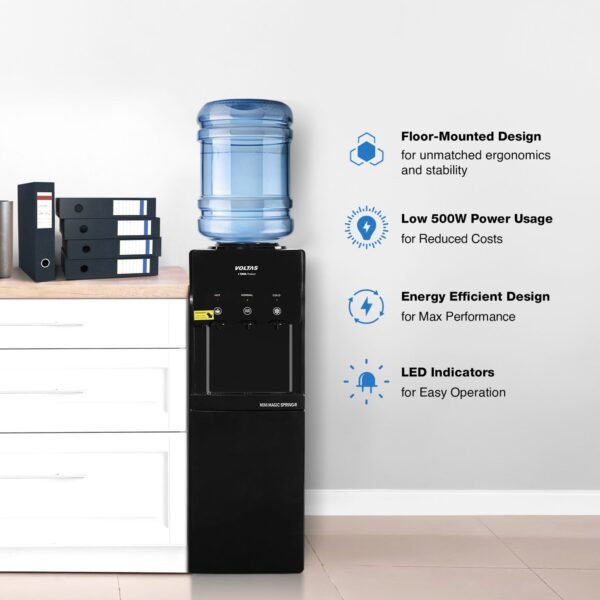 Voltas Water Dispenser ISI Mark Minimagic Spring RV + Black [With Refrigerated Cabinet] - Image 2