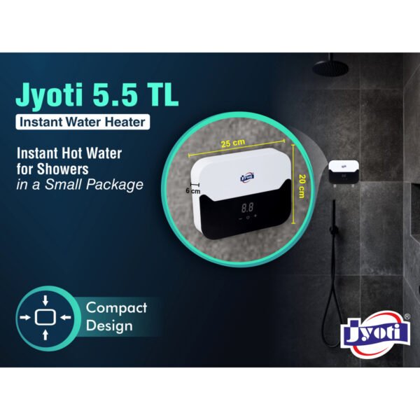 Jyoti TL 5.5 Tankless Electric Water Heater - Image 3