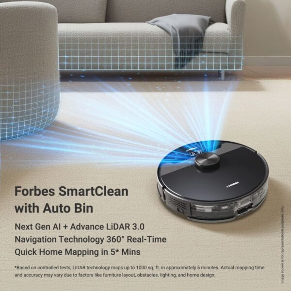 Forbes Smartclean With Auto Bin Robotic Vacuum Cleaner - Image 6