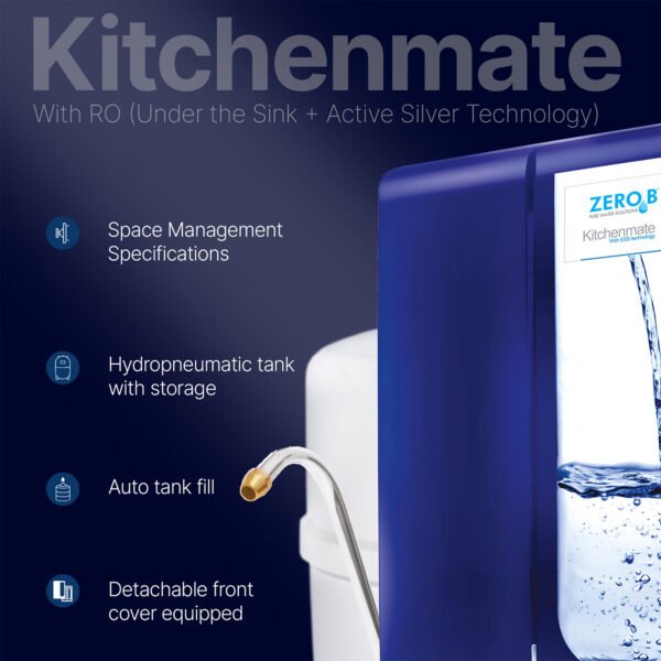 ZeroB Kitchenmate RO (Under the Sink + Active Silver Technology) - Image 5